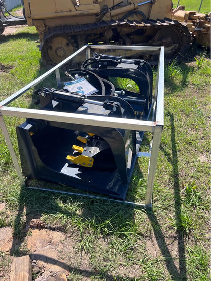 72” Wolverine Skid Steer Grapple Bucket – Dual Cylinder – Quick Attach